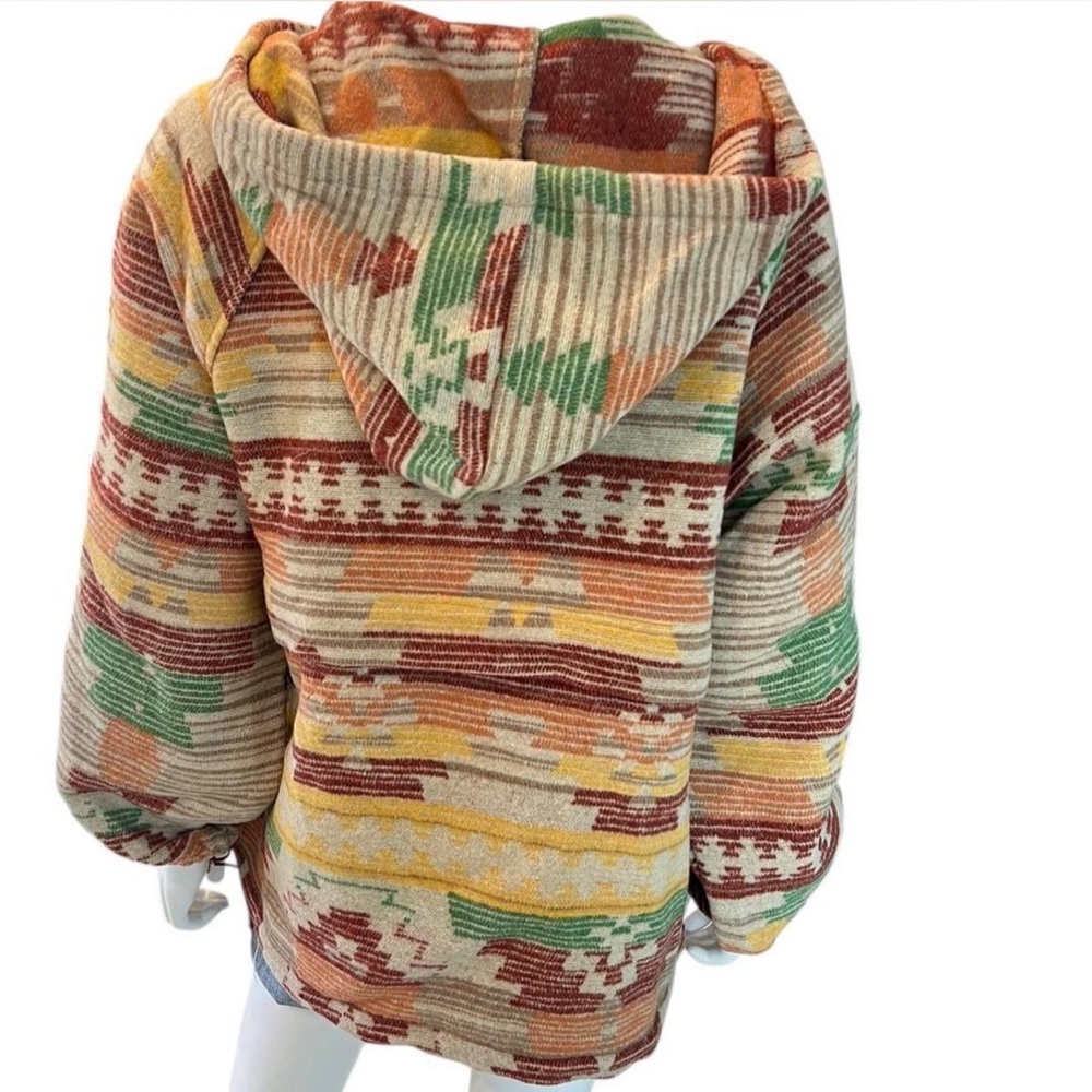 MAINSTRIP hooded fall hues half zip pullover S M L - Picture 5 of 10